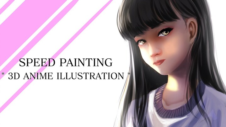 3D anime speed painting medibang illustration NO.10
