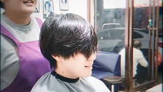 "Leaving the barbershop with a smile"