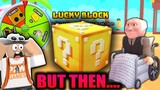 Old Noob Got Lucky with Lucky Blocks in Arm Wrestle Simulator