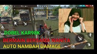 DOBEL KAR98K BERMAIN BERSAMA WANITA AUTO NAMBAH DAMAGE - GARENA FREE FIRE