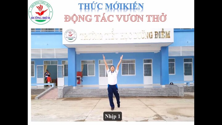 Động tác vươn thở và động tác tay, bài thể dục phát triển chung lớp 5