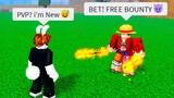 Pretending to Be A Noob, Then DESTROYING Everyone in Blox Fruits