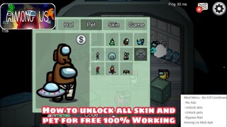 How to unlock all skin and pet for free 100% Working | Among Us | Pinoy Gaming Channel