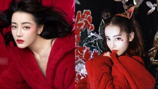 Growing up well: the same MaxMara red dress, different ages and expressions