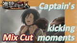 [Attack on Titan]  Mix cut | Captain's kicking moments