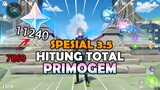 Hitung Total PRIMOGEMS GRATIS Di Patch 3.5?!! (F2P, BLESSING, BP) | Genshin Impact Indonesia