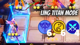 3 STAR LING ASTRO TITAN MODE 1ST TIME | ONE OF MOST HARDEST COMBO | MLBB MAGIC CHESS BEST SYNERGY