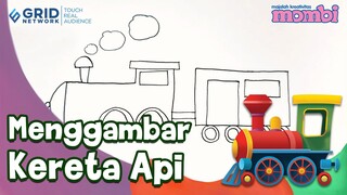 Cara Menggambar dan Mewarnai Kereta  - Menggambar Bersama Mombi