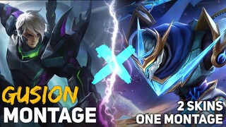 *SATISFYING VIDEO* | 2 SKINS IN ONE MONTAGE [COSMIC GLEAM & VENOM SCORPION] | GUSION MONTAGE