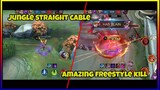 JUNGLE STRAIGHT CABLE IN RG + AMAZING FREESTYLE KILL | MLBB