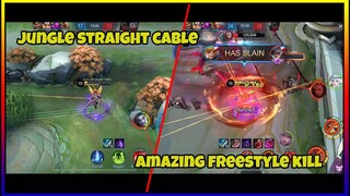JUNGLE STRAIGHT CABLE IN RG + AMAZING FREESTYLE KILL | MLBB