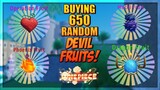 Buying 650 Random Fruits - How Many Dragon Fruits I Can Get in A One Piece Game