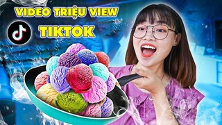 THỬ THÁCH LÀM THEO NHỮNG VIDEO TRIỆU VIEW TRÊN TIKTOK PHẦN 8 - Kem Rán Có Bị Chảy Không ?