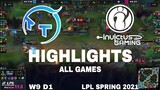 Highlight TT vs IG All Game LPL Spring 2021 LPL Mùa Xuân 2021 ThunderTalk Gaming vs Invictus Gaming