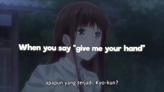 Kyo memakai topeng sangat tebal:(