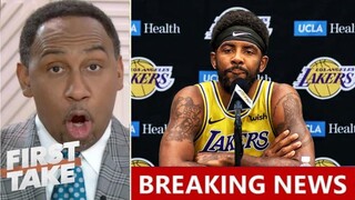 FIRST TAKE | Stephen A [BREAKING] Lakers trade AD for Kyrie Irving, LeBron James needs psycho doctor