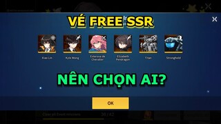 COUNTER: SIDE : Ngày 7 nên chọn nhân vật nào từ vé FREE SSR.