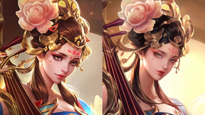 Honor of Kings Concept Art: Original Version vs. Officially Modified Version