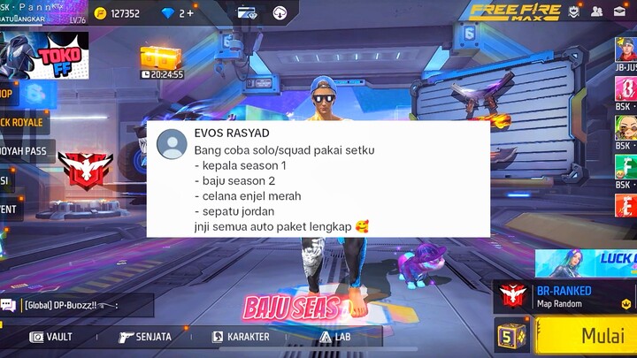 SOLO VS SQUAD JADI PLAYER GRATISAN