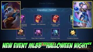 NEW EVENT FREE AVATAR BORDER & BATTLE EMOTE "HALLOWEEN NIGHT" | MOBILE LEGENDS BANG BANG