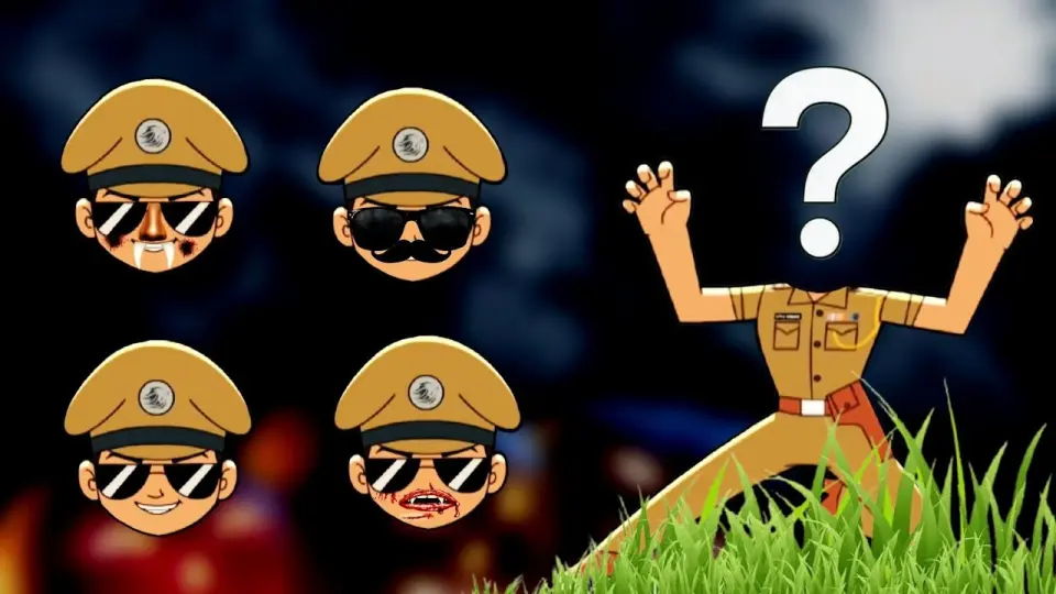Little Singham Shadow Puzzle Game | Latest Cartoon Video | Little Singham  In Real Life Characters - Bilibili