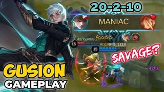 MANIAC ✅ SAVAGE ?💢 | GUSION GAMEPLAY | Piloting Squad Account | Road to Mythic | Mobile Legends