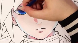 [ Demon Slayer ] Let's see my wife draw a really cool Tomioka Giyuu-chan!