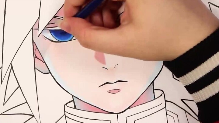 [ Kimetsu no Yaiba ] Lihat istriku menggambar Tomioka Giyuu-chan yang sangat keren!