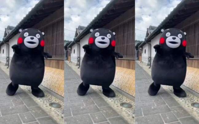 Kumamon danced to Dangerholic! So cute!