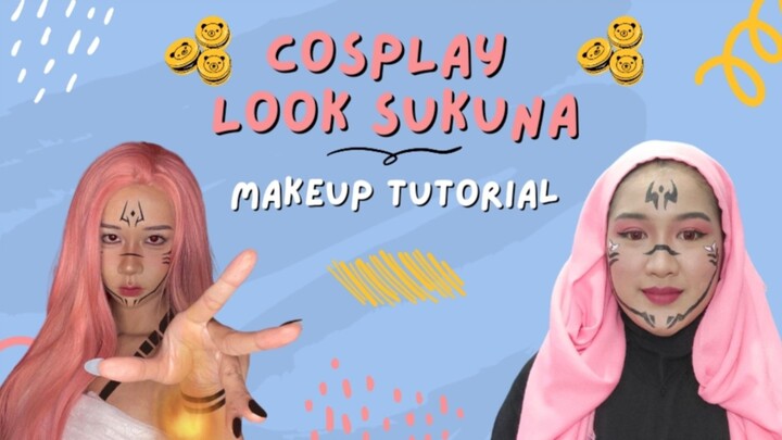 Makeup Cosplay Look "Sukuna" #sukuna makeup cosplay