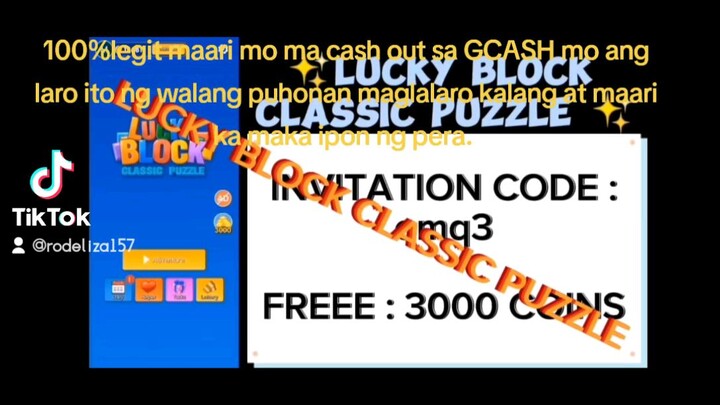 Earning application (LUCKY block classic puzzle)