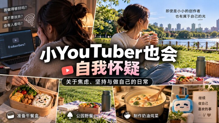 小YouTuber也会自我怀疑｜关于焦虑、坚持与做自己的日常