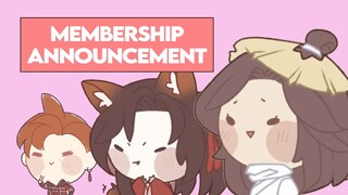 Youtube Membership Announcement!