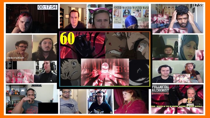 "FATHER BECAME GOD👼and GATE OPENS?!" | Fullmetal Alchemist Brotherhood Episode 60 | REACTION MASHUP