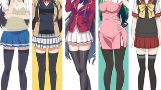 20 Drama Anime Yang Heroinenya Dilengkapi Stocking Hitam! Rekomendasi kaos kaki diatas lutut berwarn