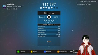 [Clone Hero] Eminem Godzilla Expert 92%