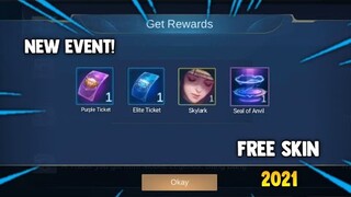 ANNIVERSARY BOX! HOW TO GET FREE TICKET DRAW! FREE SKIN 2021 NEW EVENT | MOBILE LEGENDS