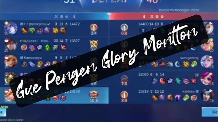 Gua Pengen imortal MONTTON - MOBILE LEGENDS