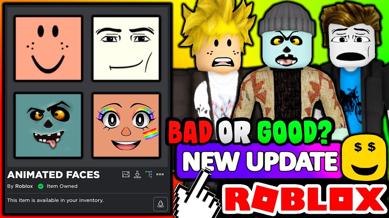 UGC FACES UPGRADED AGAIN!? NEW 3D UGC FACES! (ROBLOX) 