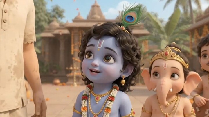 “कृष्ण और गणेश जी हांडी लेकर भागे  कुम्हार ने पीछा किया, फिर हुआ दिव्य चमत्कार!