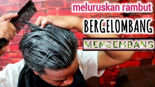 cara meluruskan rambut bergelombang secara alami