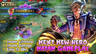 Next New Hero Natan Gameplay - Mobile Legends Bang Bang