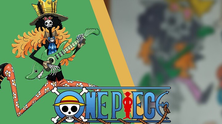 brook the soul king 💀 menggambar brook versi chibi || Drawing kru topi jerami versi chibi|| PT.7