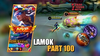 LAMOK PART 100 | BRUNO BEST BUILD AND EMBLEM SEASON 24 | Mobile Legends Bang Bang