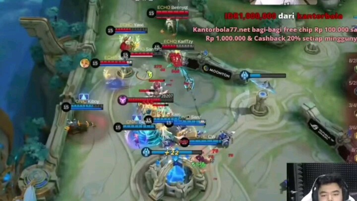 moment super epic comeback onic vs echo #echo giveaway lord 7 kali tetep kalah