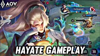 AOV : HAYATE GAMEPLAY | IN ABYSSAL LANE - ARENA OF VALOR LIÊNQUÂNMOBILE ROV