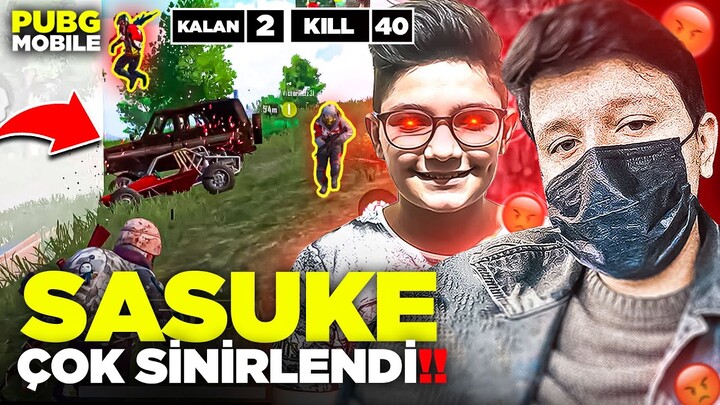 SASUKE SİNİRDEN ÇILDIRDI 🤬 ADAM DİREK BİTİRDİ Pubg Mobile