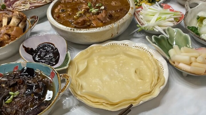 We’re eating spring pancakes on the fourth day of the Lunar New Year!