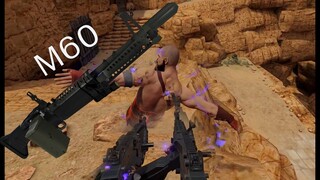 ใช้ปืน M60 ในสงครามโบราณ จะเป็นไง? | Blade And Sorcery Mod ปืน M60 | VR Game Oculus Quest 2