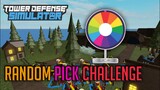 Random Pick Challenge | Tower Defense Simulator | ROBLOX